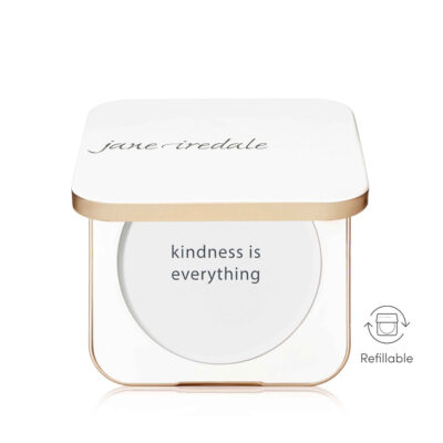 White Refillable Compact